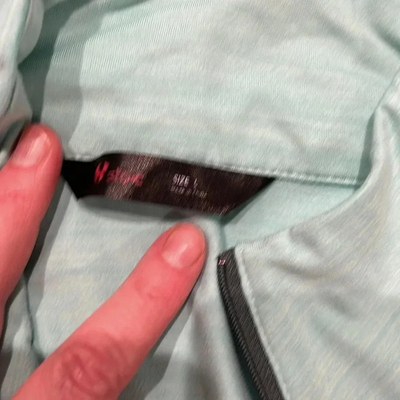 Stoic ombre teal zip pullover - Picture 2 of 5